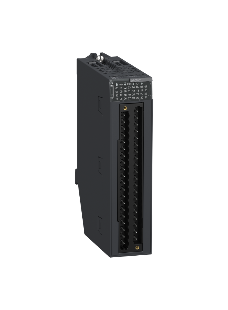 Modicon X80, moduł wyjść cyfrowych, 8 wyjść przekaźnikowych, styk NO/NC, Typu C, 125 V DC/250 V AC