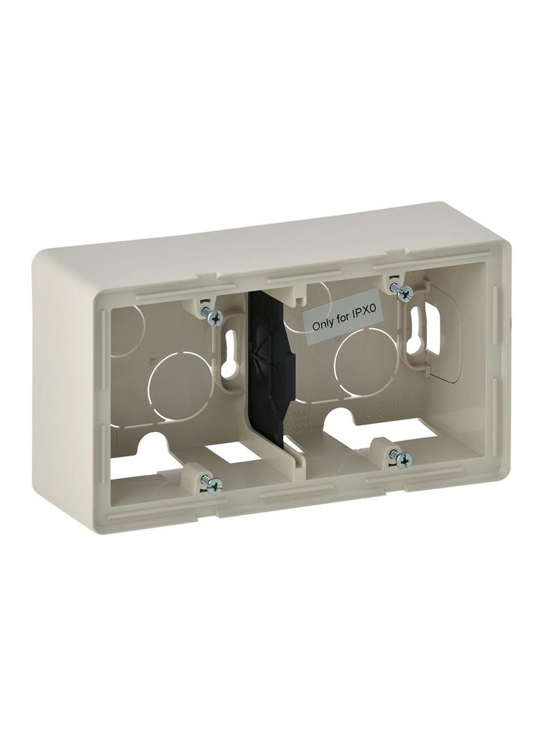 VALENA LIFE PUSZKA NATYNKOWA PODWÓJNA KREMOWY, Legrand