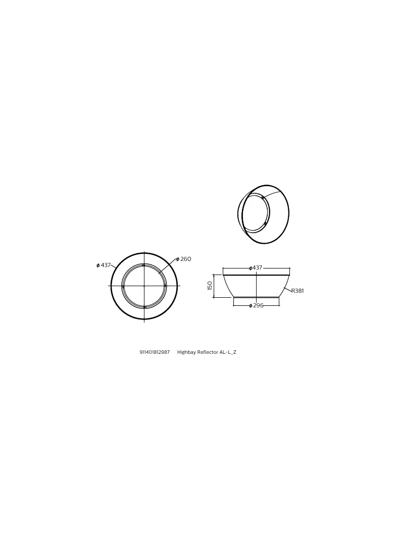 Akcesorium Ledinaire Oprawa Highbay Reflector AL-L_Z gw. 9,11402E+11 PHILIPS