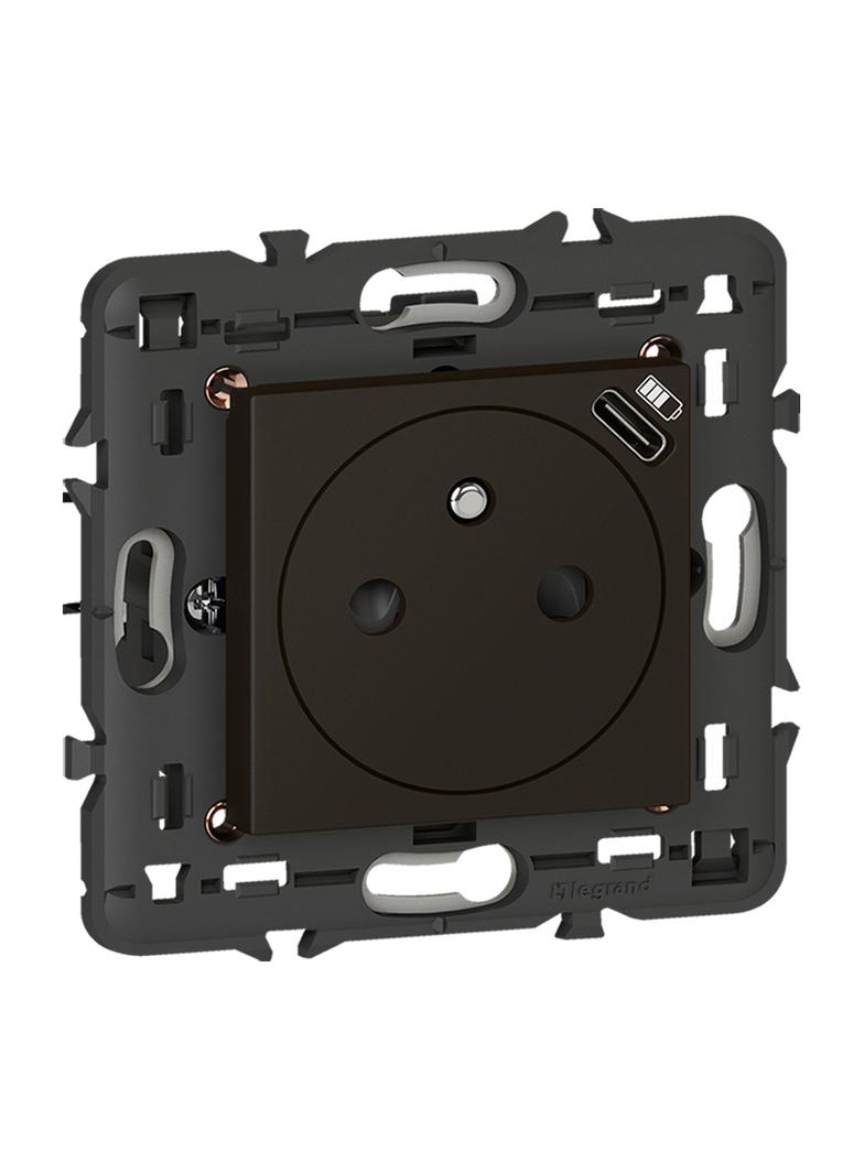 Mosaic - Gniazdo 2P+Z + Usb Typ C Z Ramką 079161L LEGRAND
