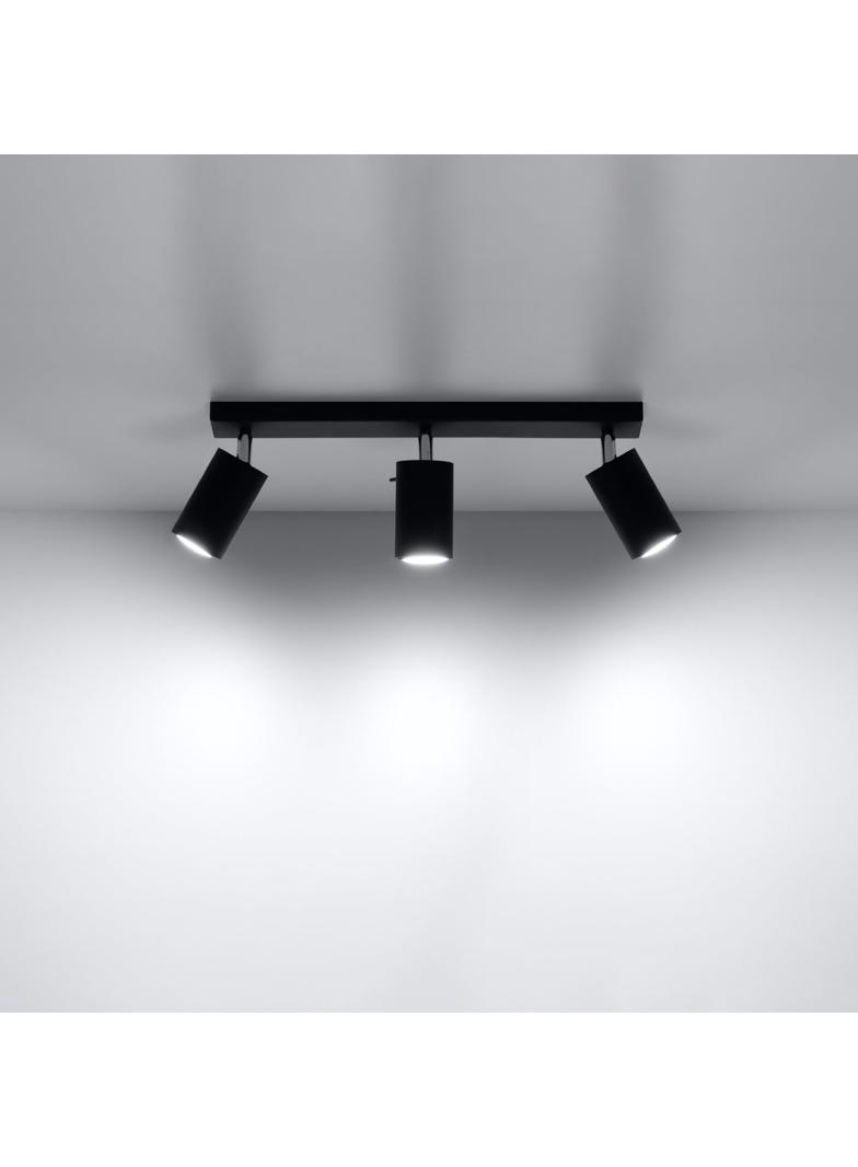 Sollux Plafon RING 3L czarny SL.0093