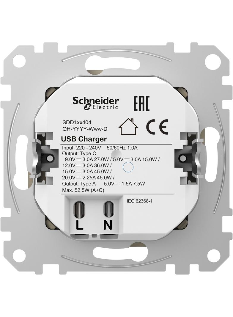 Gniazdo ładowania USB A+C 45W PD, cz.a.