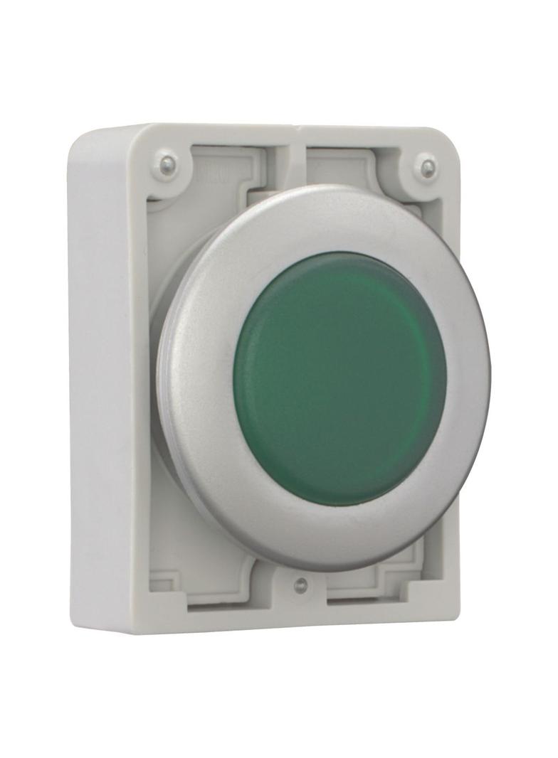 M30C-FL-G Główka lampki sygnalizacyjnej 30mm płaska zielona 183283 EATON