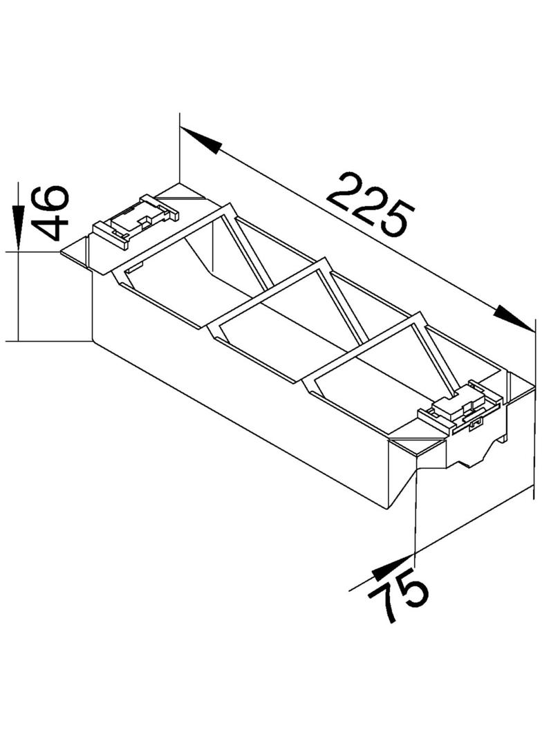tehalit.GB-EG Puszka montażowa teleinformatyczna potrójna PC-ABS czarny GTVD300 HAGER