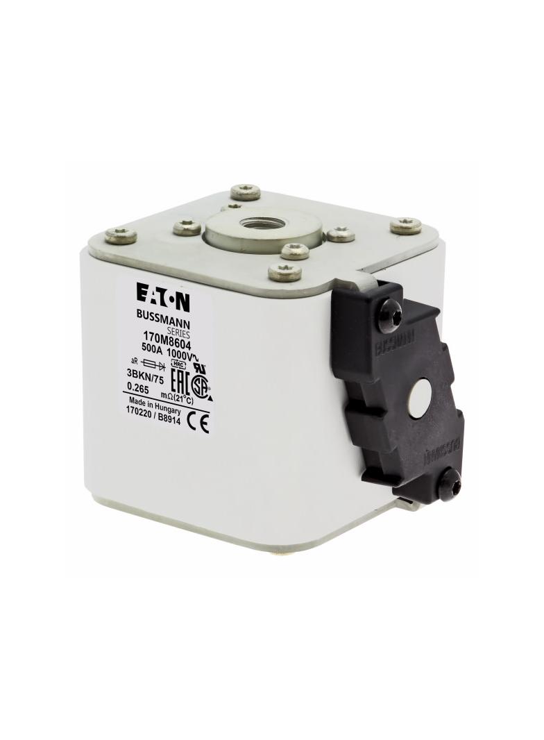 FUSE 500A 1000V 3BKN/75 AR UR Wkładka szybka 500A AC 1000V rozmiar 3 74x92x76 mm aR IEC UL 170M8604