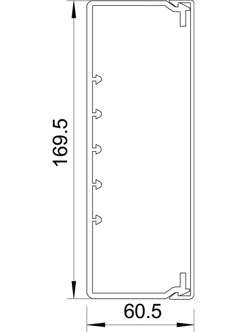 WDK 60170 KANAŁ ŚCIENNY I SUFITOWY 60X170X2000