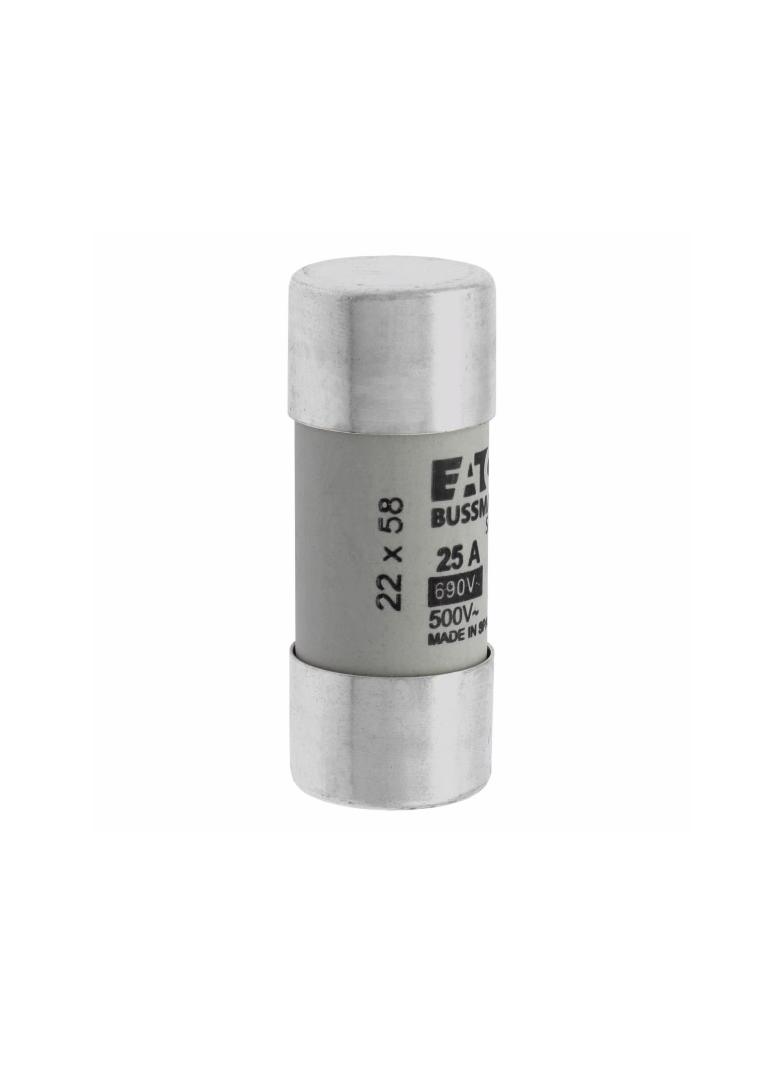 CYLINDRICAL FUSE 22 x 58 25A GG 690V AC Wkładka cylindryczna 22 x 58mm 25A GG 690V AC C22G25 EATON