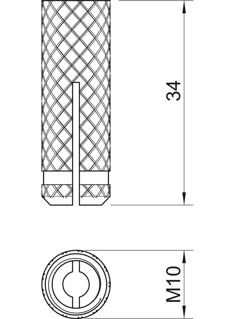 865, MOSIĘŻNE KOŁKI ROZPRĘŻNE M10