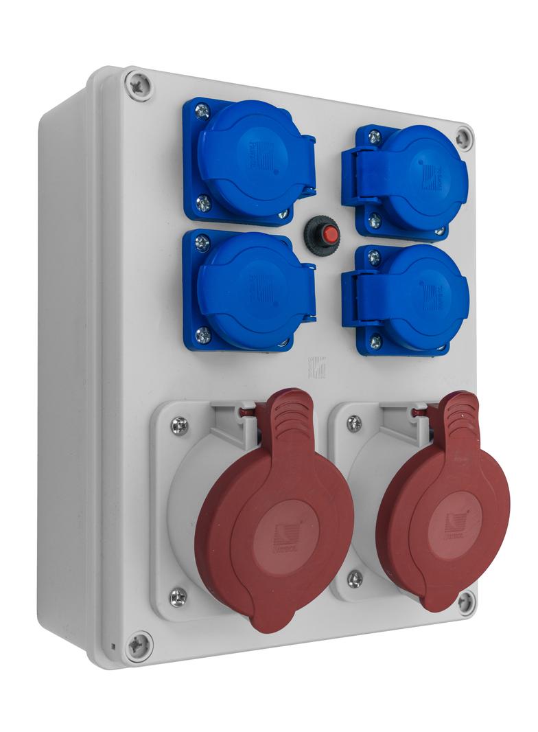 R-BOX 240,  2x32A/5p, 4x250V