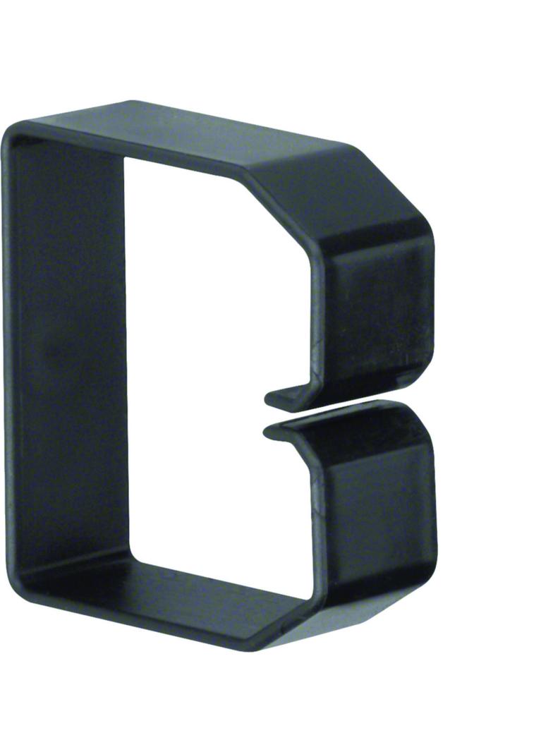 tehalit.BA6 Klamra do przewodów 60x60 czarny B600603 HAGER