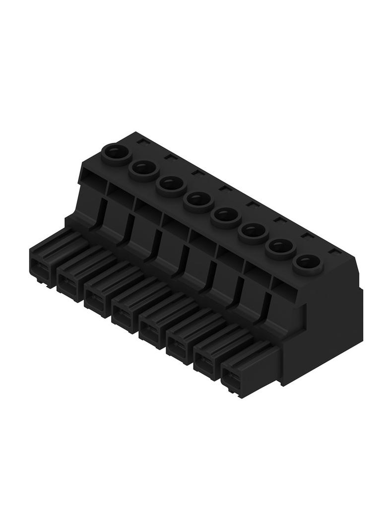 BUZ 10.16HP/08/180 AG BK BX Złącze kablowe do płytek drukowanych /12szt./ WEIDMULLER