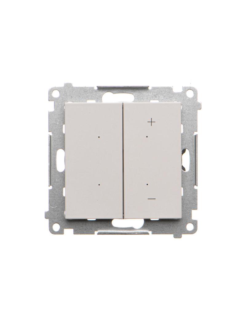 Simon 55 Ściemniacz do LED ściemnialnych klawiszowy Jasnoszary mat