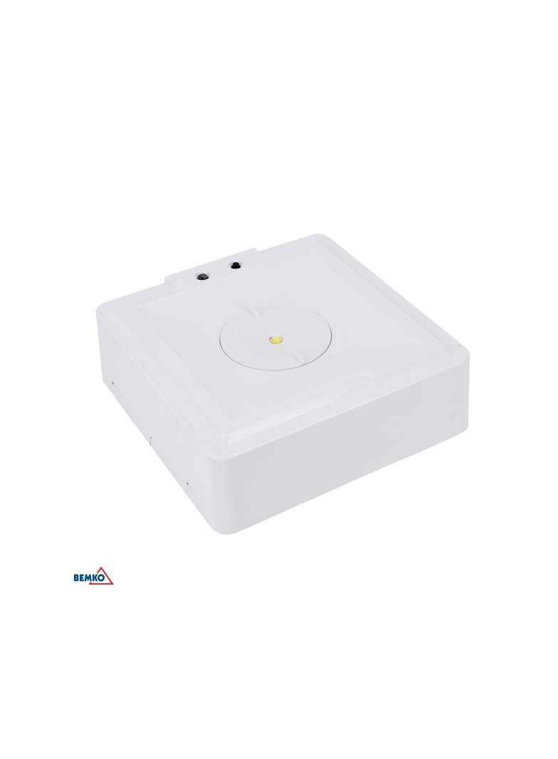 OPRAWA AWARYJNA SKALER KWADRATOWA 3W BEZ SOCZEWKI IP40 AUTOTEST 3H CNBOP