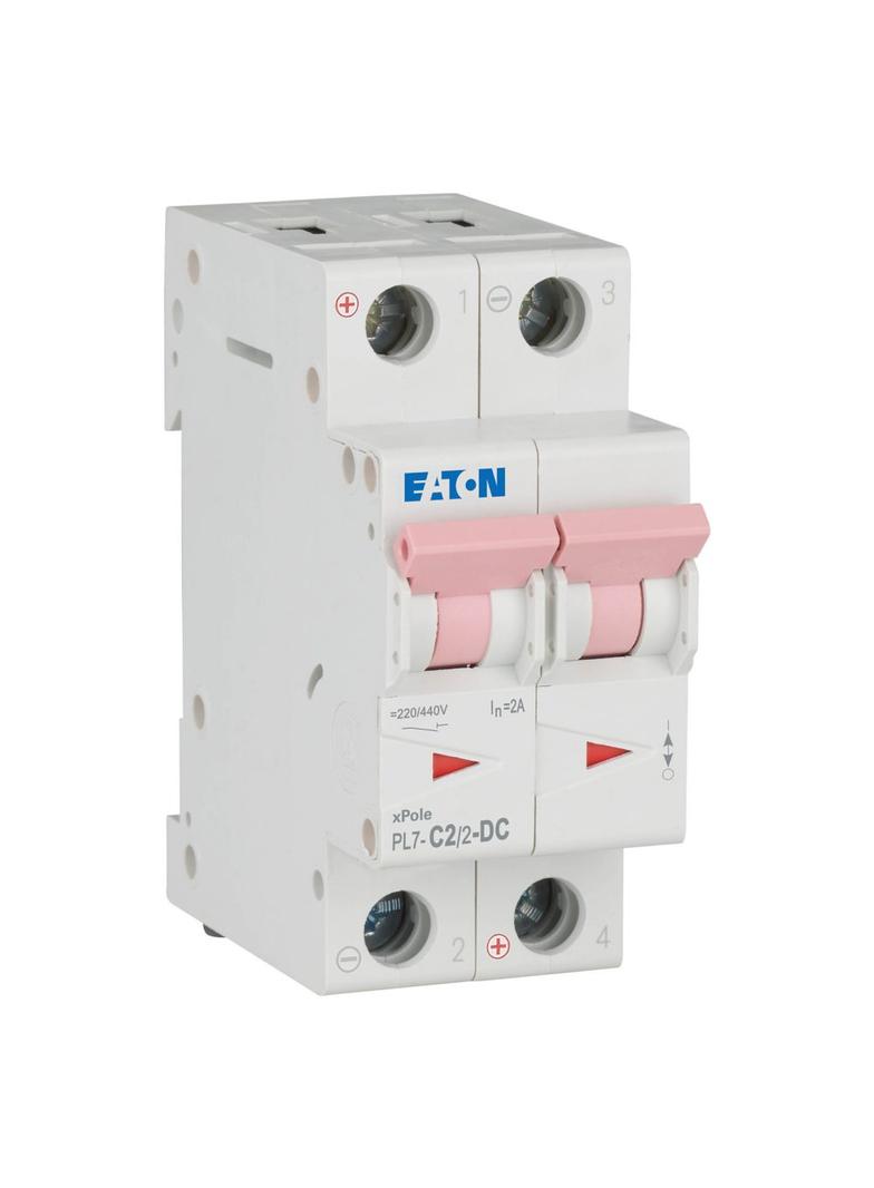 PL7-C2/2-DC Wyłącznik nadprądowy 10kA DC C2A 2P 264896 EATON