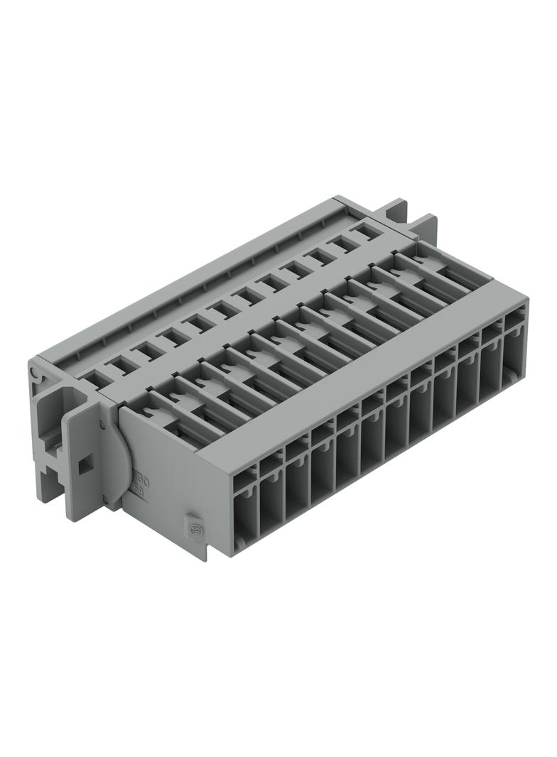 X-COM wtyk 12-biegunowy szary raster 5 mm /25szt./ WAGO