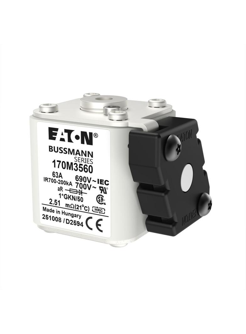 FUSE 63A 690V 1*GKN/50 AR UC Wkładka szybka 63A AC 690V rozmiar 1 45x59x51 mm aR IE 170M3560 EATON