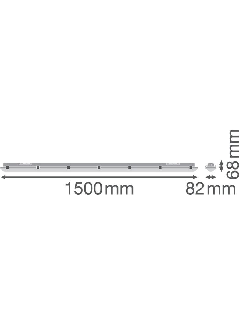 Oprawa DAMP PROOF 1500 26W 840 IP65 GY