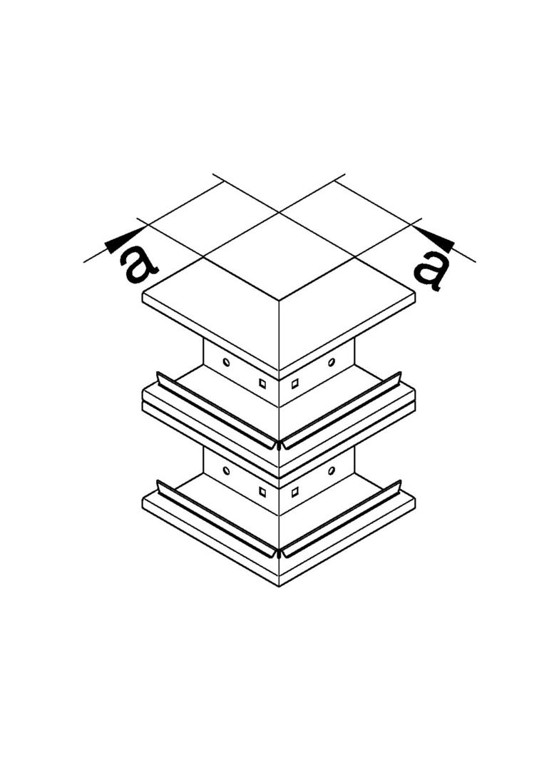 tehalit.BRS Kąt zewnętrzny 65x210 D, stalowy, biały