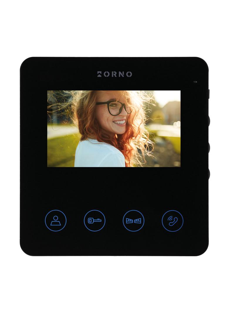 Zestaw wideodomofonowy bezsłuchawkowy monitor 4,3'' LCD z czytnikiem kart i breloków OR-VID-MB-1083/B ORNO