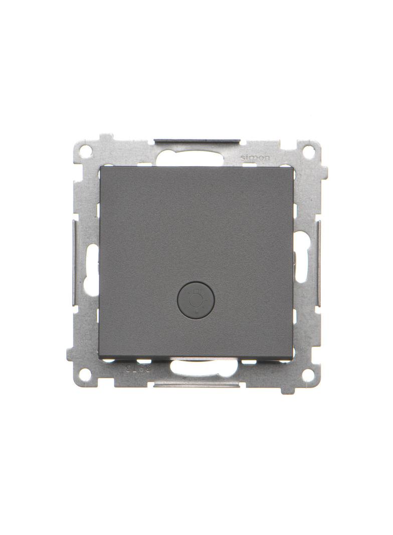 Simon 55 Przycisk zwierny /światło/ z podświetleniem LED szybkozłączka Grafitowy mat