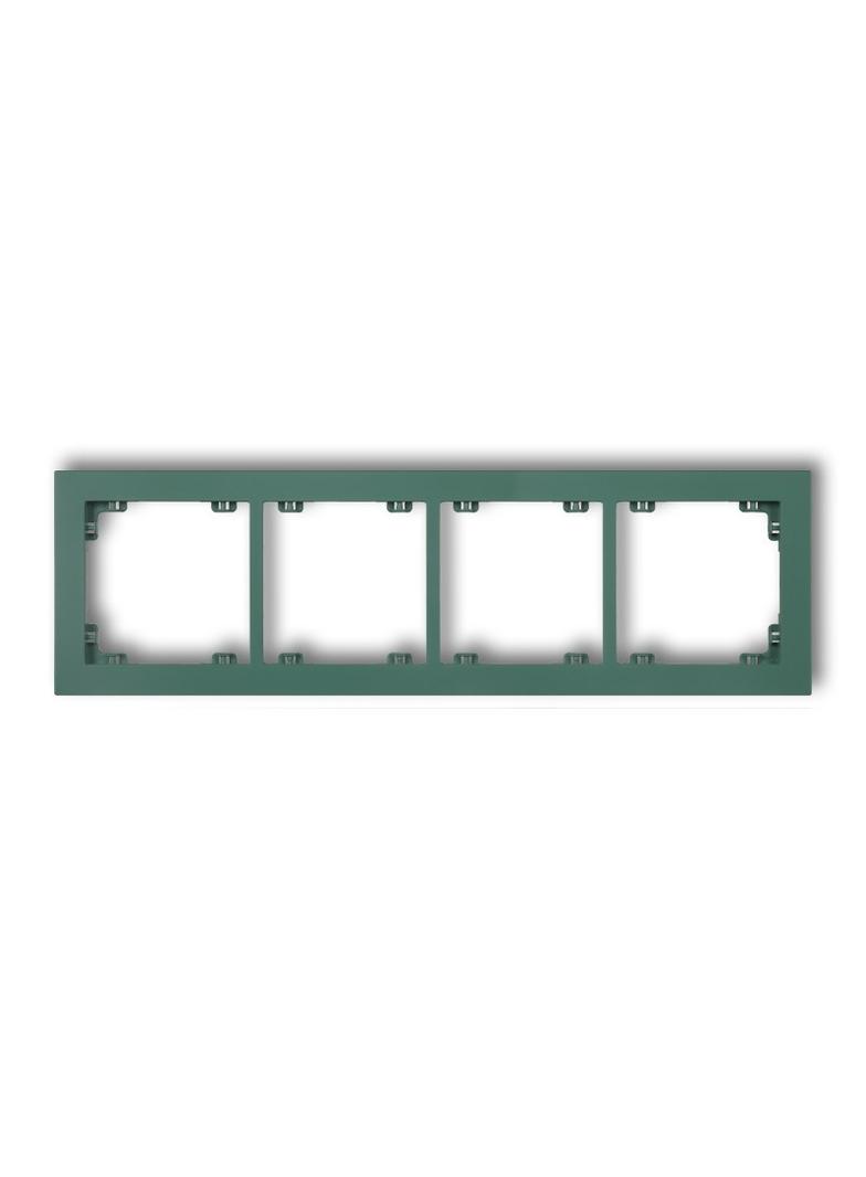 DECO Ramka uniwersalna podczwórna z tworzywa DECO Pastel Matt szmaragdowa