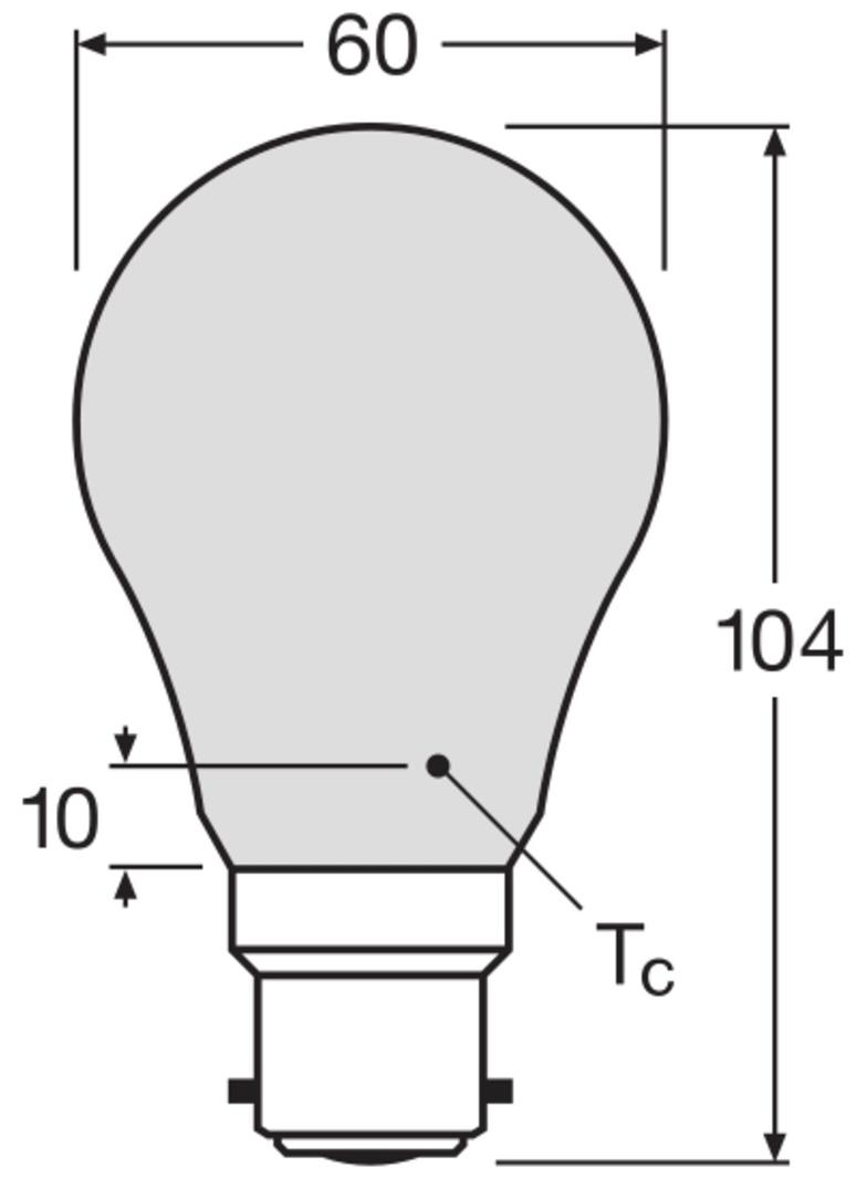 Lampa LED BASE Classic A60 6,5W/827 230V szkło matowe B22D FS3 OSRAM