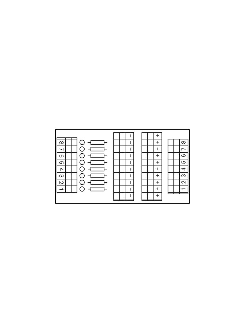 moduł przyłączeniowy do 8 czujników z LED
