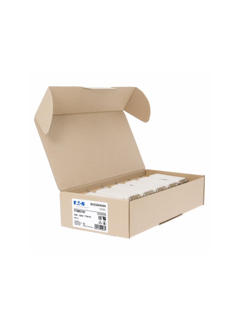 FUSE 100A 1250V 1*TN/110 AR CU Wkładka szybka 100A AC 1250V rozmiar 1 45x58x138 mm a 170M3191 EATON