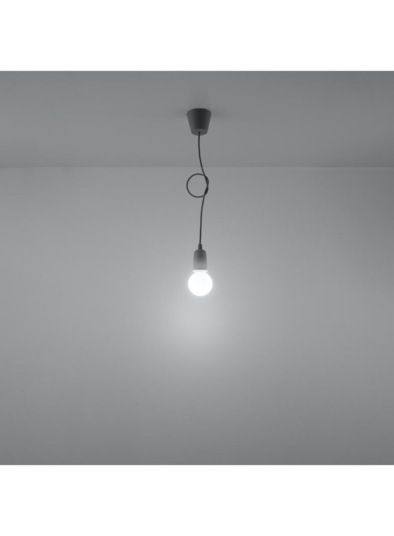 Sollux Lampa wisząca DIEGO 1 szara SL.0575