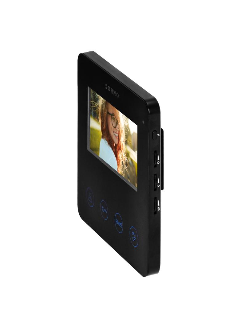 Zestaw wideodomofonowy bezsłuchawkowy monitor 4,3'' LCD z czytnikiem kart i breloków OR-VID-MB-1083/B ORNO
