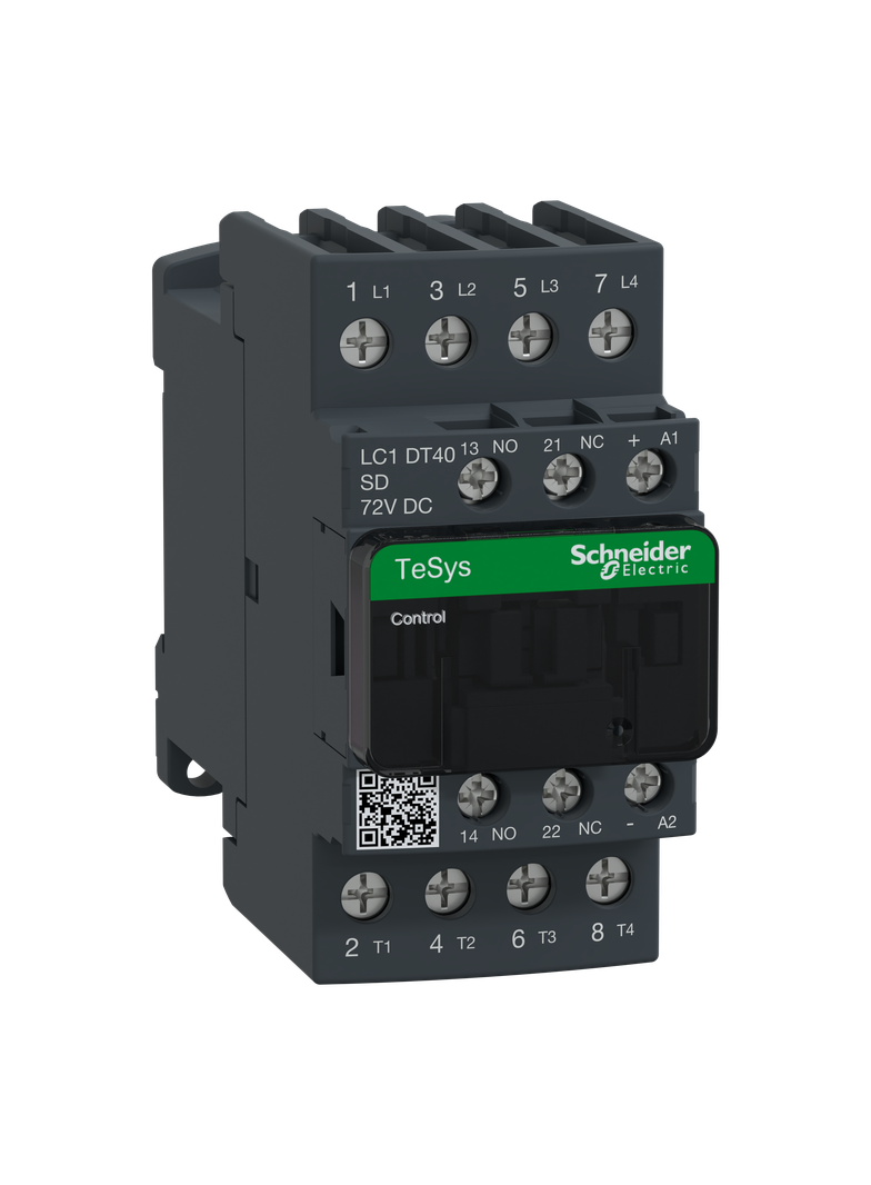 Stycznik mocy TeSys D AC1 40A 4P 1Z 1R cewka 72VDC zaciski skrzynkowe LC1DT40SD SCHNEIDER