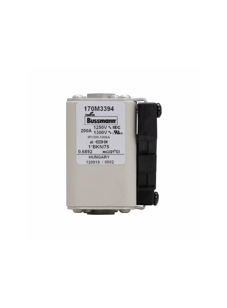 FUSE 200A 1250V 1*BKN/75 AR CU Wkładka szybka 200A AC 1250V rozmiar 1 45x59x75 mm aR 170M3394 EATON