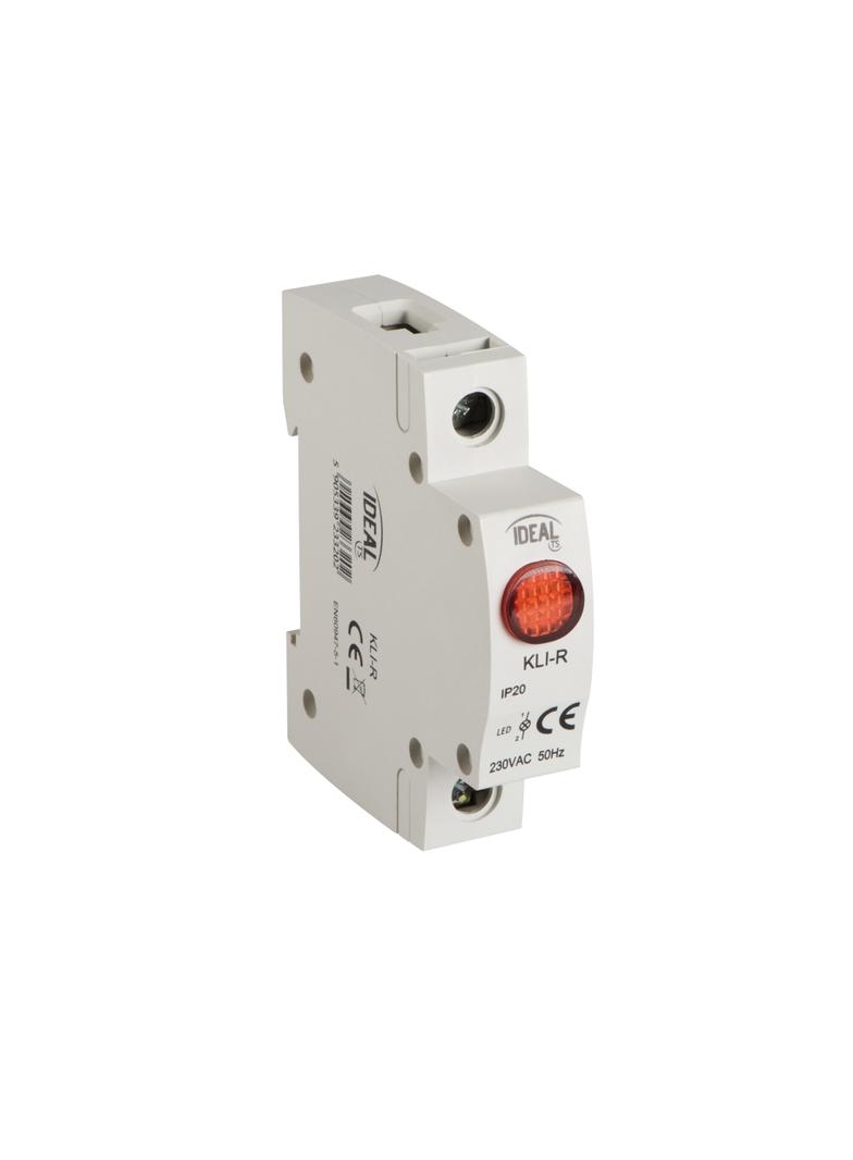 Wskaźnik napięcia Lampka modułowa LED 1-fazowa 1P czerwona KLI-R IDEAL 23320 KANLUX