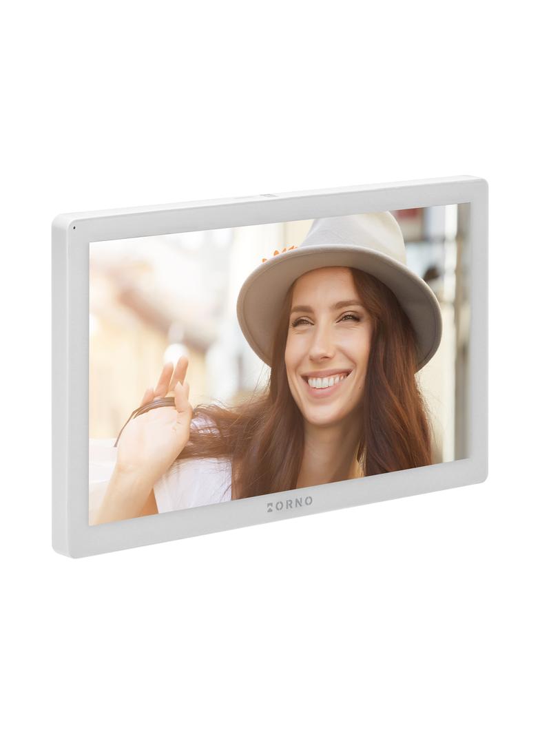 Zestaw wideodomofonowy, bezsłuchawkowy, monitor 10 LCD, menu OSD, WI-FI + APP na telefon, z gniazde OR-VID-MO-1076/W/S ORNO