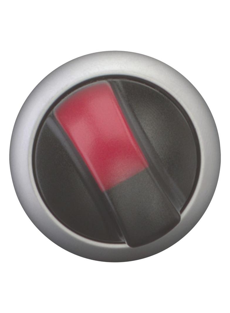 M22-WLKV-R Przełącznik 2 położeniowy czerwony bez samopowrotu i z możliwością podświetlenia 284394 E