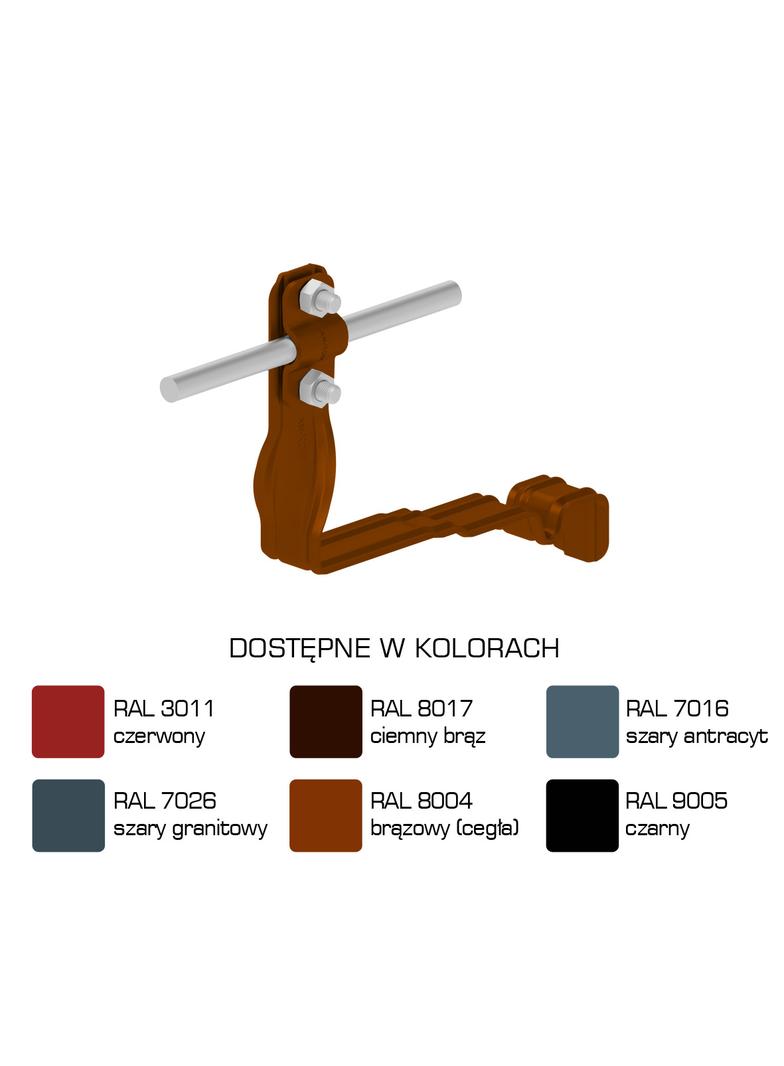 AN-29H/LA/-N Uchwyt dach.prof.skr.Z-śr. WZÓR 31 H=10cm /LA/