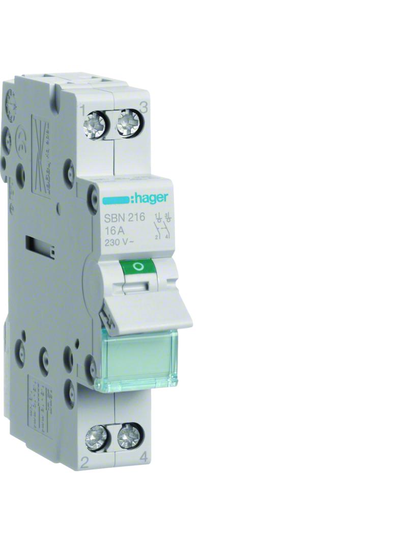 Modułowy rozłącznik izolacyjny, 2P 16A