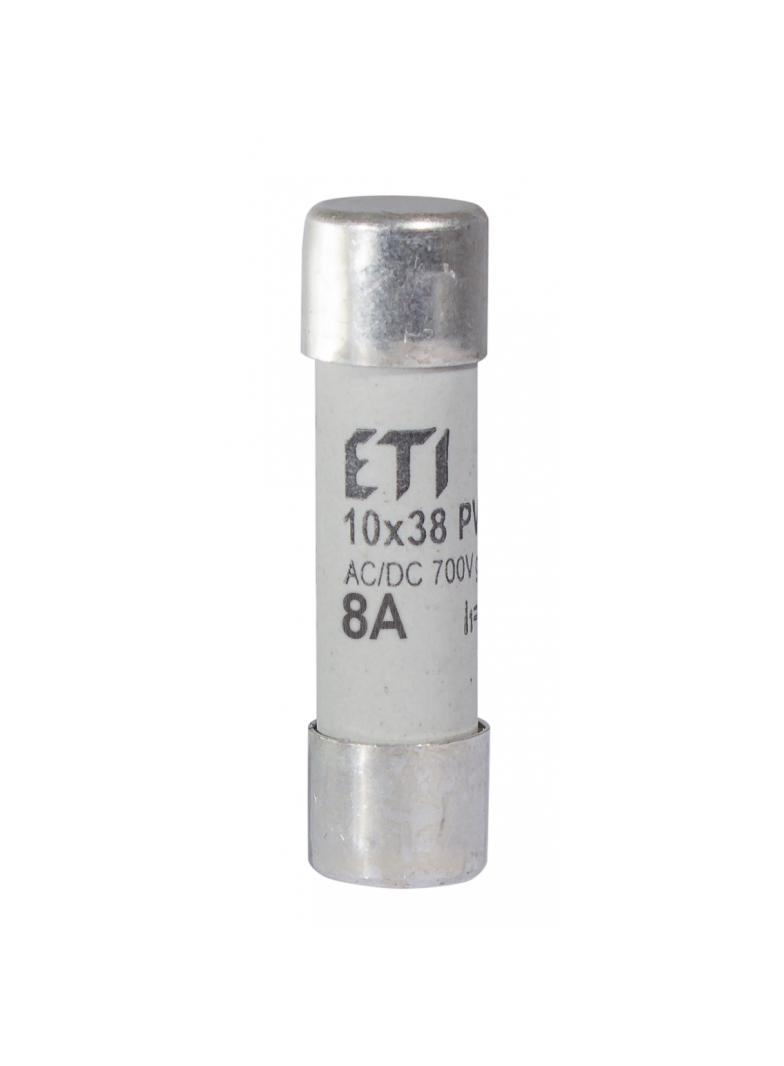 Wkładka topikowa cylindryczna PV gR 700V CH10x38 gR 8A 700V AC DC 002625020 ETI