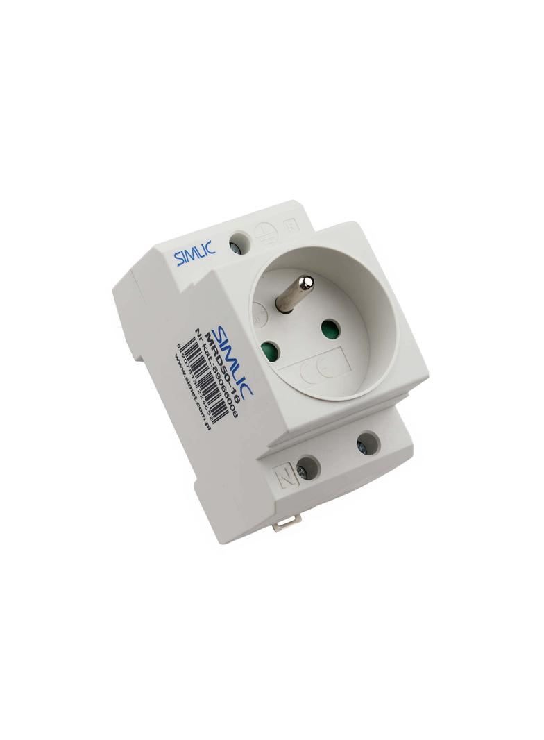 AUS16B ,  Gniazdo wtyczkowe modułowe - 250 V, 16A, szary