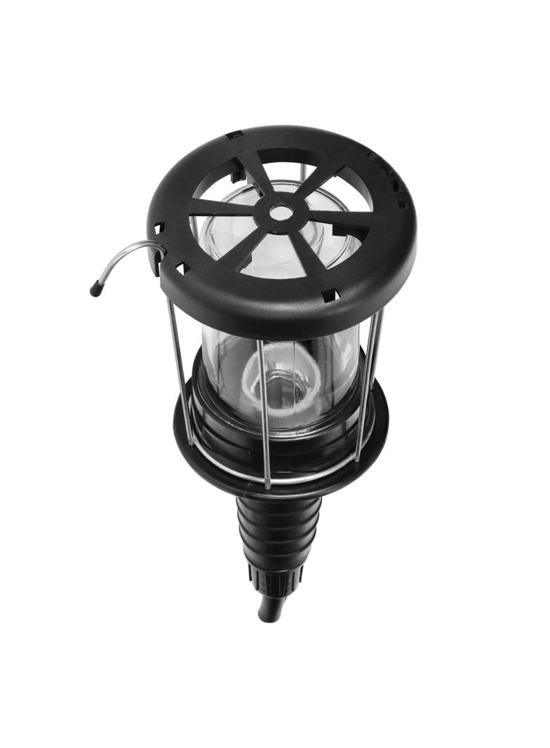 Lampa warsztatowa E27, max.60W, IP20,szklany klosz