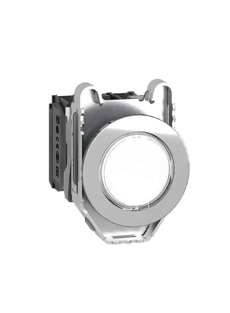 Harmony XB4 Przycisk podświetlany zlicowany metal biały fi30 zintegrowana dioda LED 24 V AC/DC 1Z + XB4FW31B5 Schneider