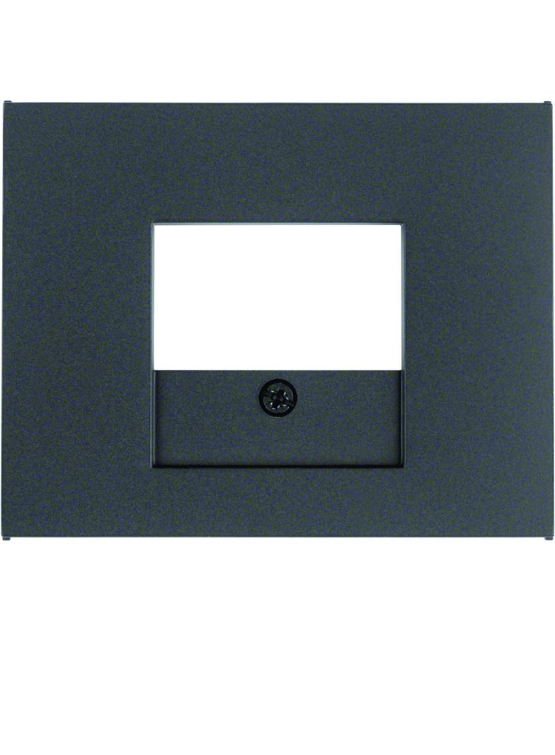 BERKER K.1 Płytka czołowa do gniazda głośnikowego i gniazda ładowania USB antracyt 10357006 HAGER