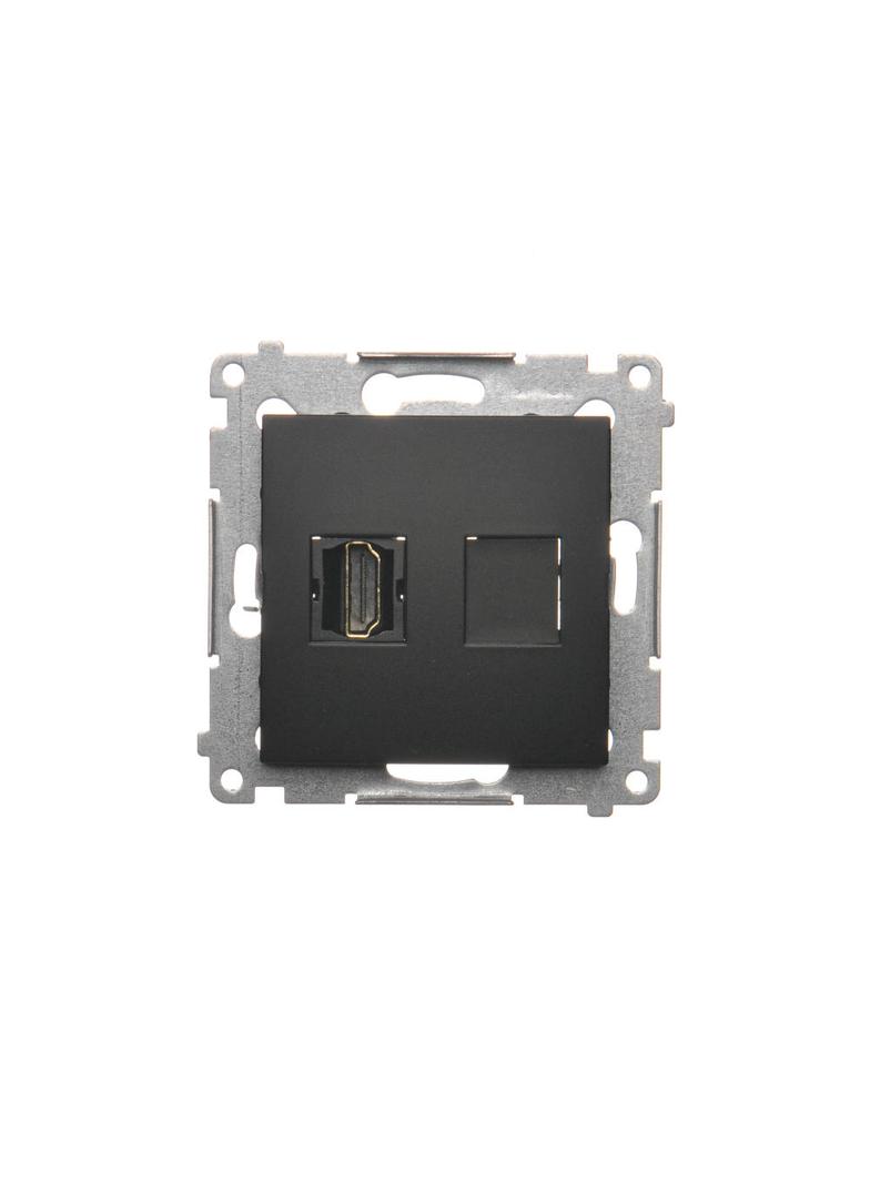 Simon 54 Gniazdo HDMI czarny