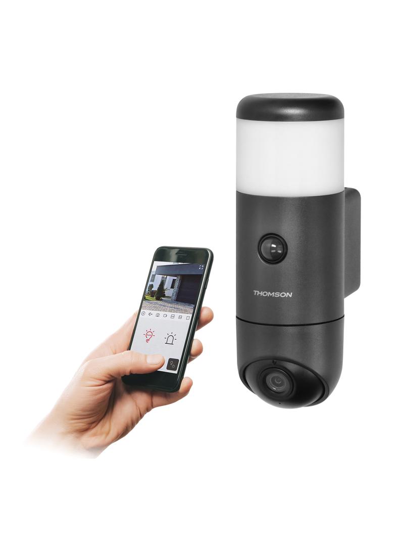 Kamera monitoringu Thomson RHEITA100 z oświetleniem Wi-Fi funkcją nagrywania dźwięku detekcją ruc TH