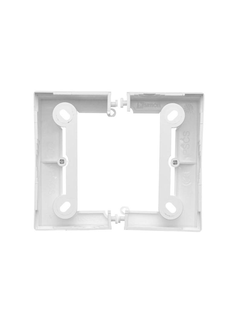 Simon Basic Neos Puszka natynkowa pojedyncza składana do ramek Basic NEOS. Głębokość 40 mm. (1 szt. PSCS/.. = 2 elementy) biały PSCS/11 KONTAKT
