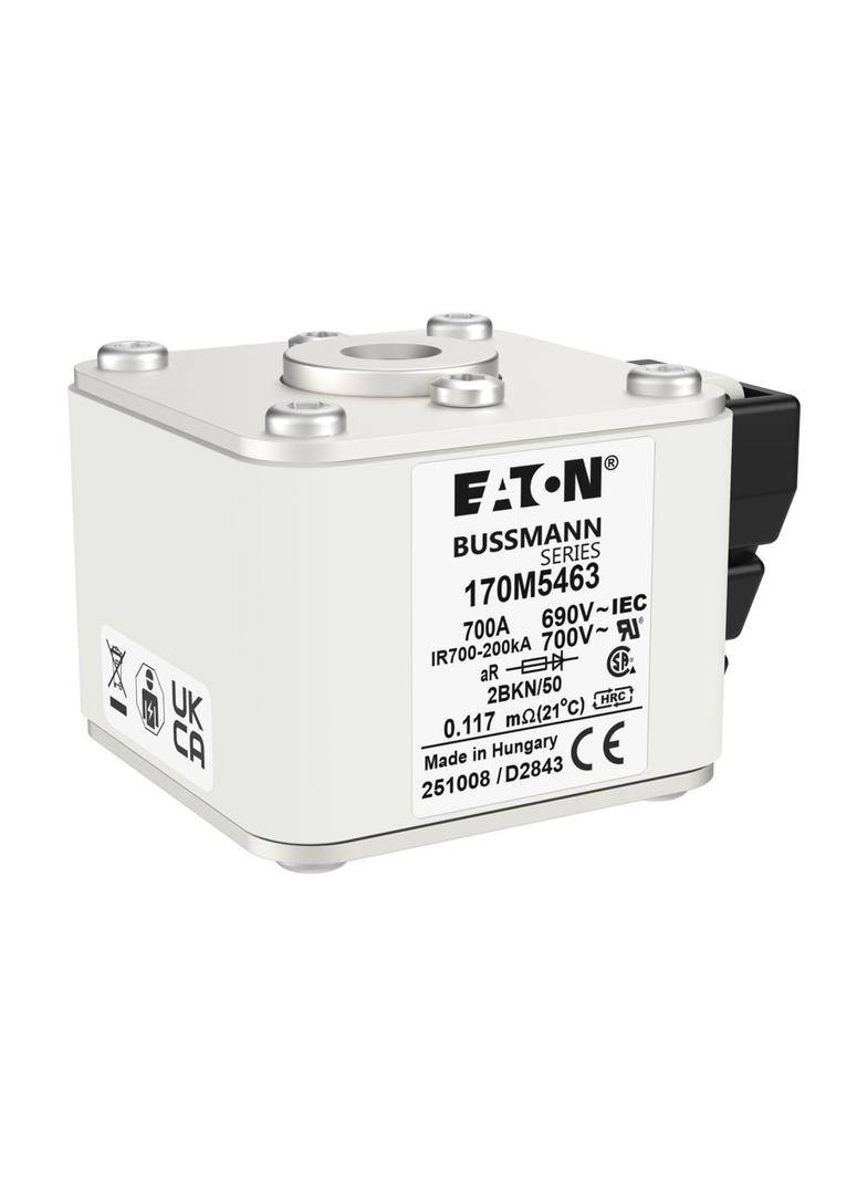 FUSE 700A 690V 2BKN/50 AR UC Wkładka szybka 700A AC 690V rozmiar 2 aR IEC UL 170M5463 EATON