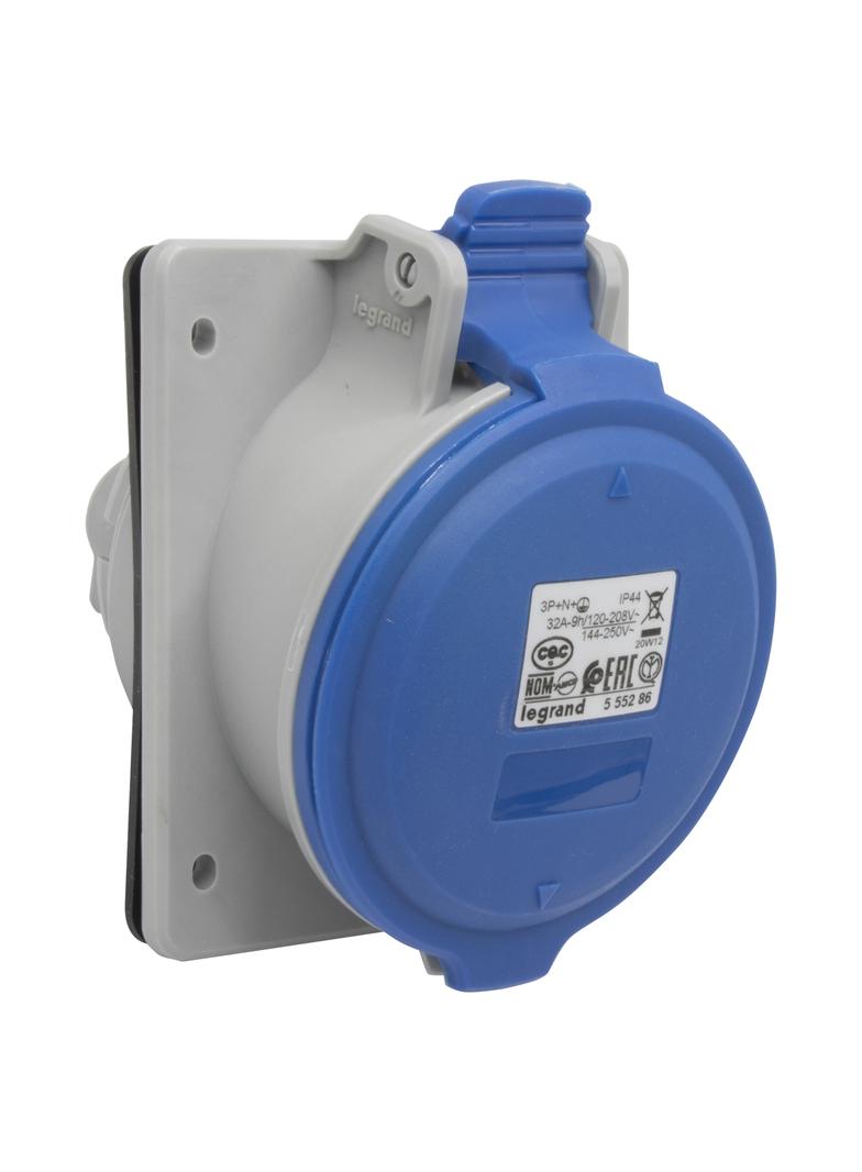 P17 TEMPRA PRO GNIAZDO TABLICOWE 32A 3P+N+Z 230V IP44, Legrand