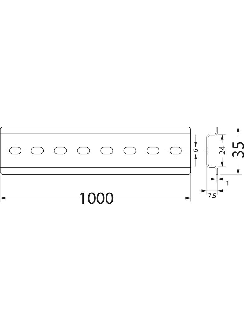 wspornik TH35 WTH22 33.998 OPATÓWEK