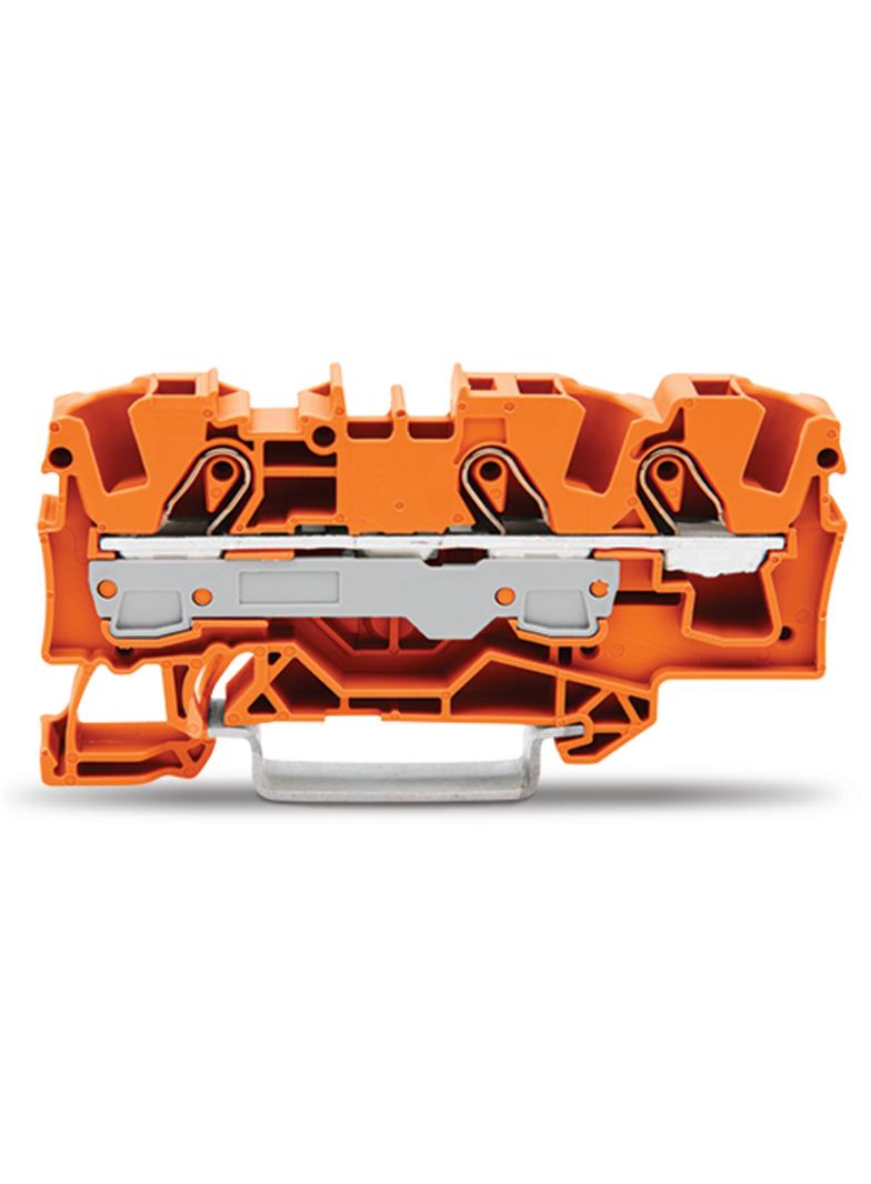 TOPJOBS złączka 3-przewodowa 6 mm2 pomarańczowa