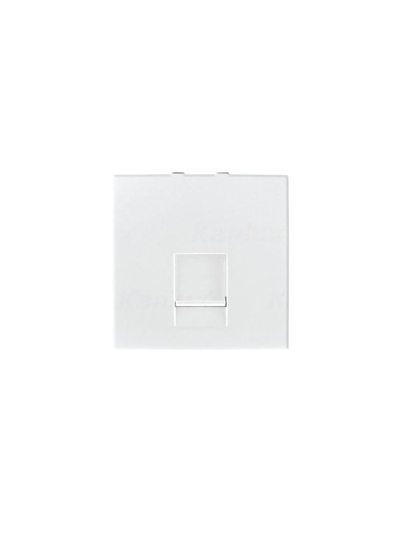 BIURO 04-1395-102 bi  Gniazdo komputerowe pojedyncze, (RJ45Cat 5e), m45